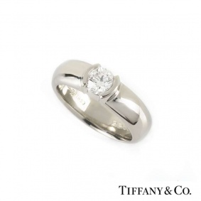 Tiffany & Co. Diamond Etoile Ring in Platinum 0.50ct G/VS1